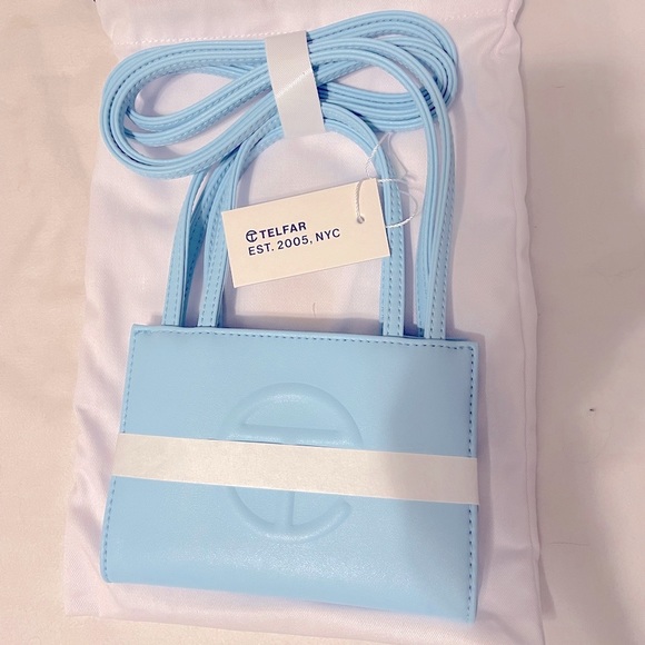 Telfar Bags Nwt Blue Mini Telfar Bag Poshmark